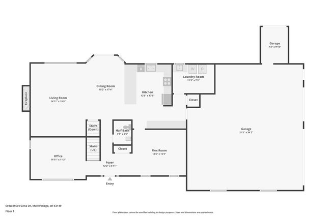 S94W31694 Gena DRIVE, Mukwonago, WI 53149