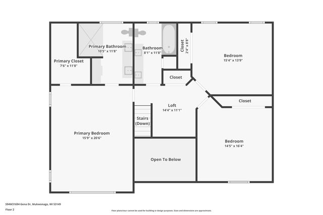 S94W31694 Gena DRIVE, Mukwonago, WI 53149