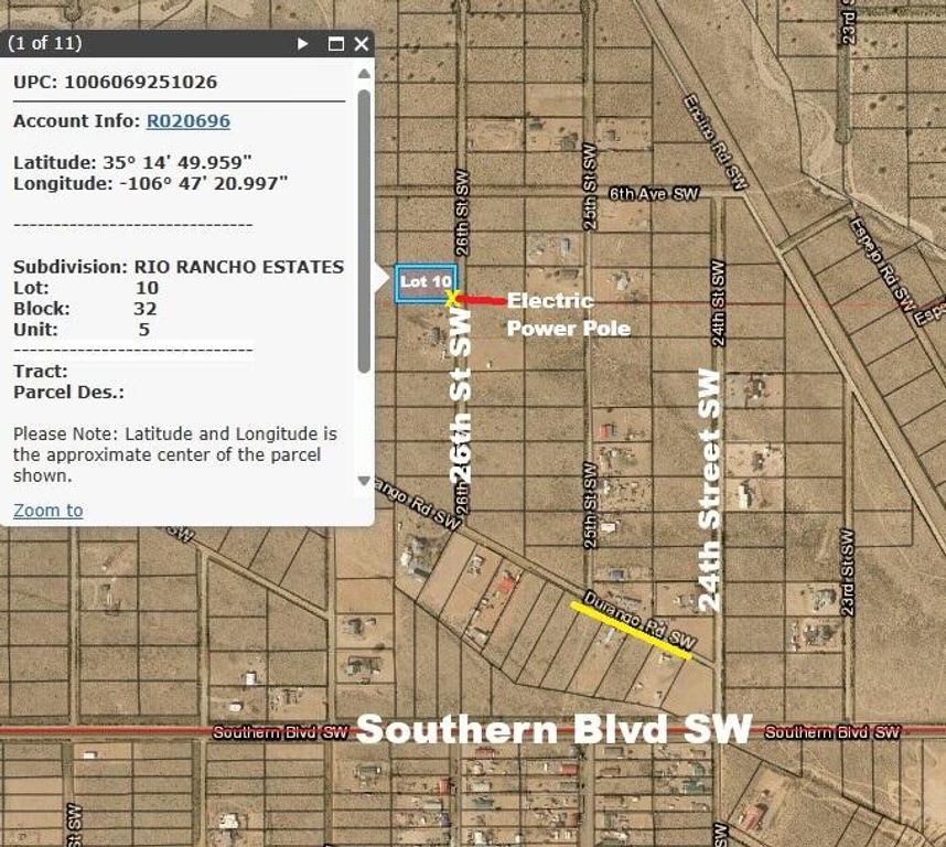 U5 B32 L10 26th Street SW, Rio Rancho, NM 87144