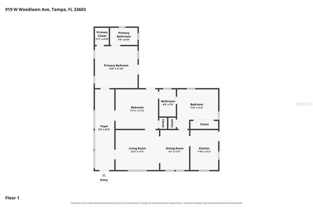 919 W WOODLAWN AVENUE, Tampa, FL 33603