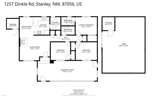 1257 Dinkle Road 1257, Stanley, NM 87056
