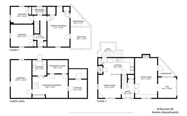 50 Brewster Road, Newton, MA 02461