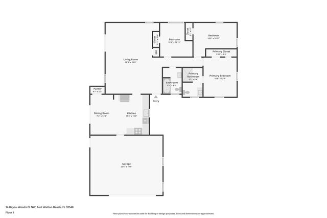 14 NW Bayou Woods Court, Fort Walton Beach, FL 32548