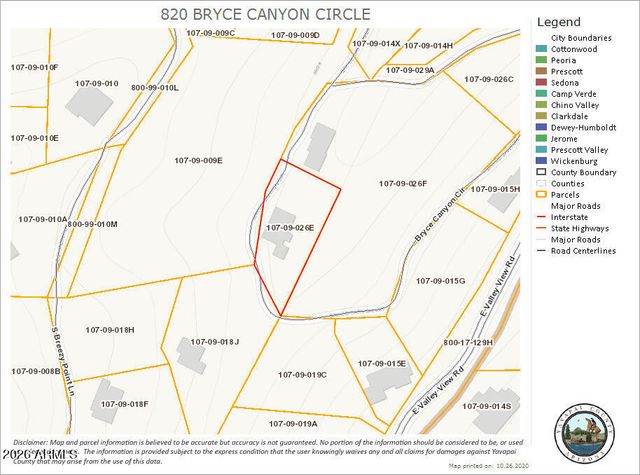 820 BRYCE CANYON Circle, Prescott, AZ 86303