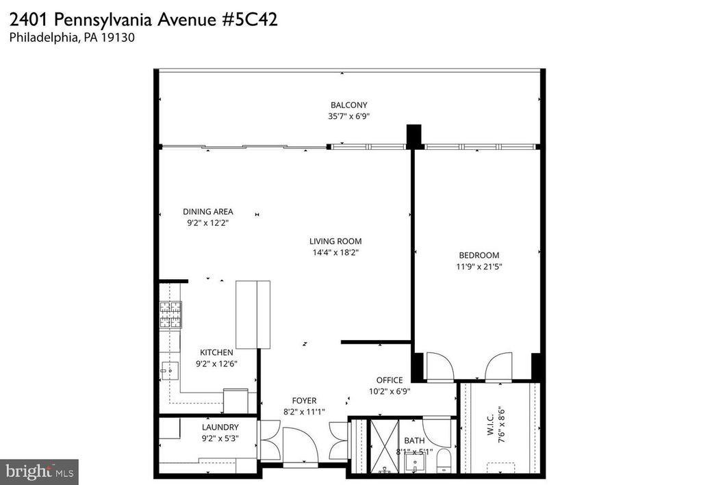 Image 22 of property listing at 2401 PENNSYLVANIA AVE #5C42, Philadelphia, PA 19130