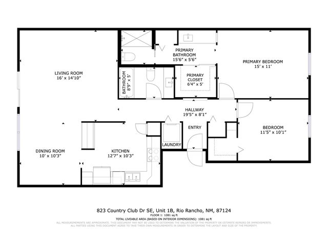823 Country Club Drive SE 1B, Rio Rancho, NM 87124