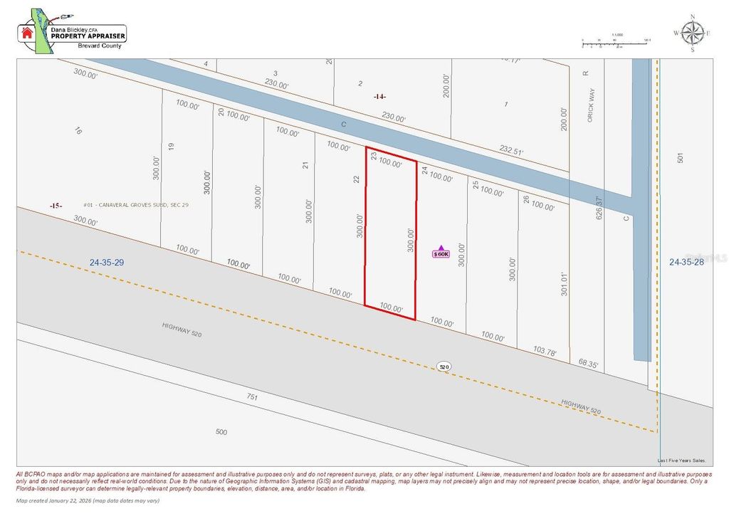 Image 4 of property listing at 0 STATE ROUTE 520, Cocoa, FL 32926
