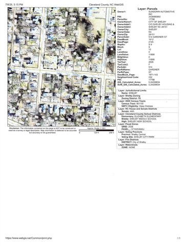 514 GARDNER Street, Shelby, NC 28150