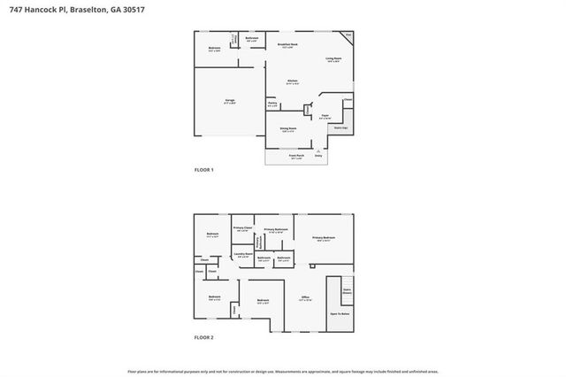 747 Hancock Place, Braselton, GA 30517