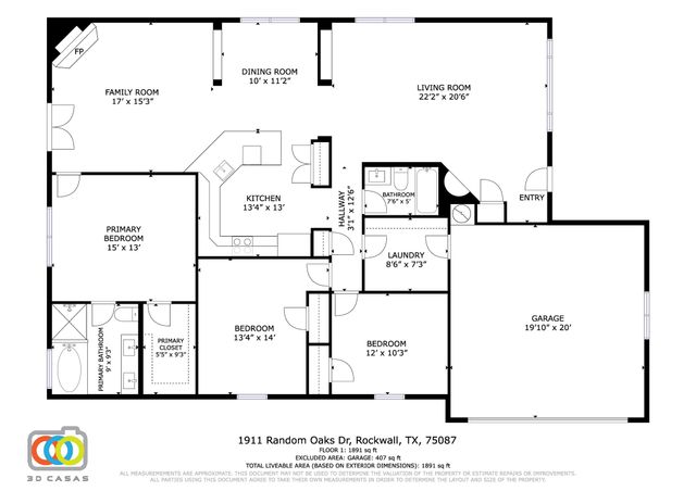 1911 Random Oaks Drive, Rockwall, TX 75087