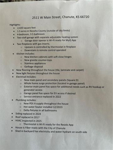 1700 Cedar Ridge Road, Parsons, KS 67357