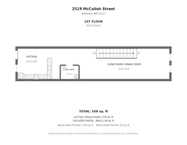 2519 MCCULLOH ST, Baltimore, MD 21217