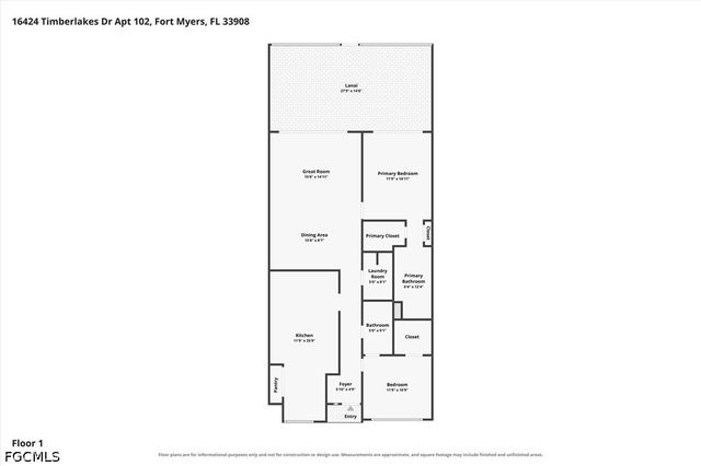 16424 Timberlakes DR 102, Fort Myers, FL 33908