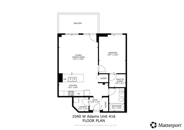 1040 W ADAMS Street 416, Chicago, IL 60607