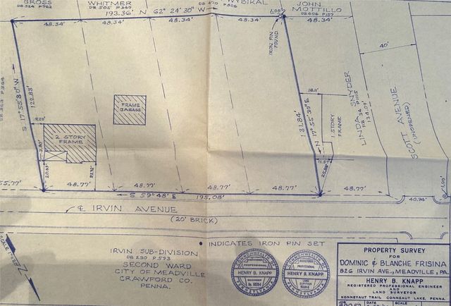 826 IRVIN Avenue, Meadville, PA 16335