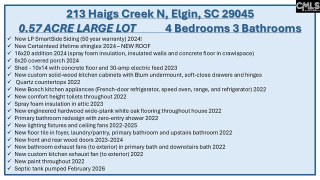 213 Haigs Creeks N, Elgin, SC 29045
