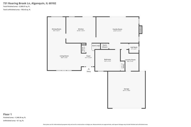 731 Roaring Brook Lane, Algonquin, IL 60102