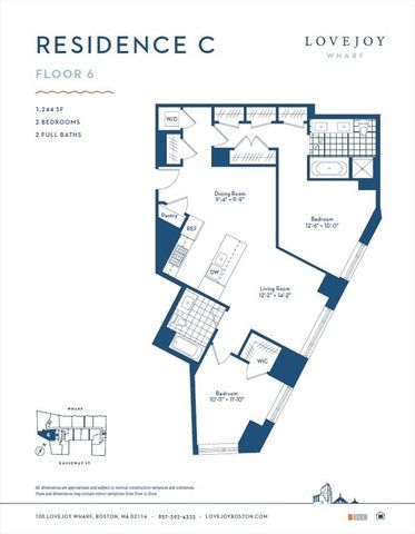 100 Lovejoy Wharf 6C, Boston, MA 02114