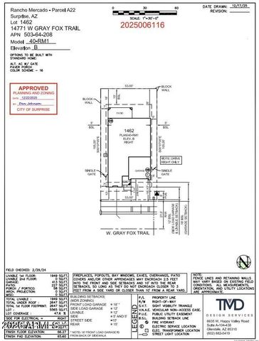 14771 W GRAY FOX Trail, Surprise, AZ 85387