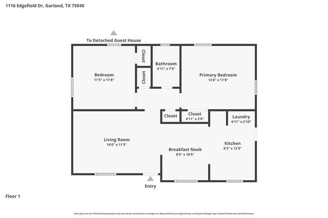 1116 Edgefield Drive, Garland, TX 75040