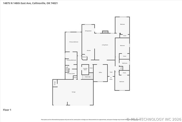 14875 N 148th East Avenue, Collinsville, OK 74021
