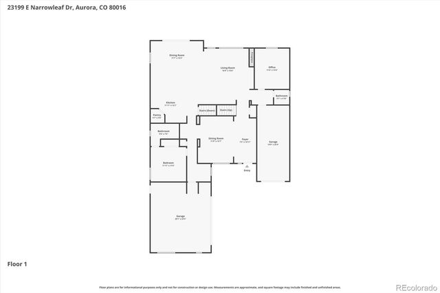 23199 E Narrowleaf Drive, Aurora, CO 80016