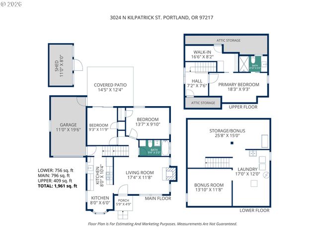 3024 N KILPATRICK St, Portland, OR 97217