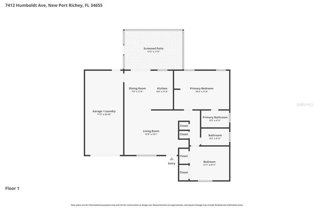 7412 HUMBOLDT AVENUE, New Port Richey, FL 34655