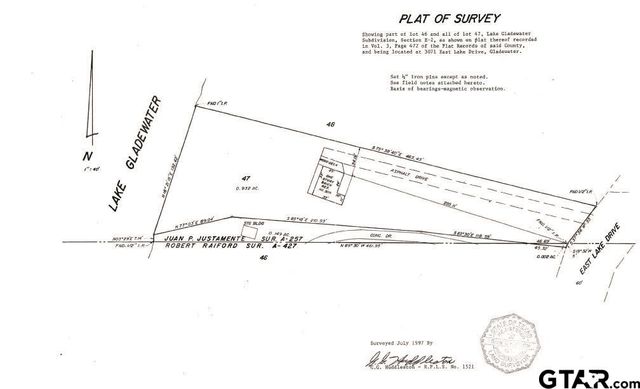 3073 EAST LAKE DR., Gladewater, TX 75647