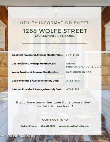1268 WOLFE Street, Jacksonville, FL 32205