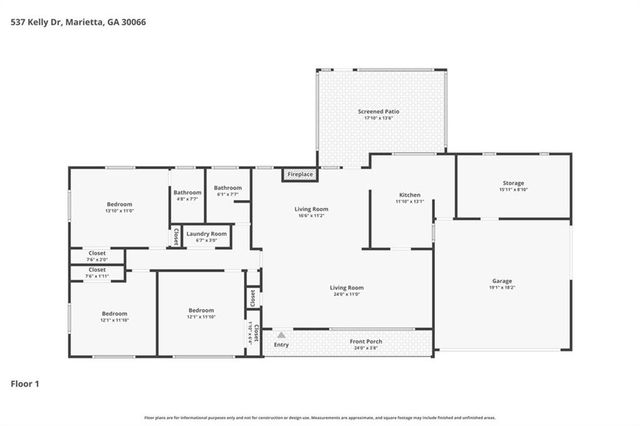 537 Kelly Drive, Marietta, GA 30066