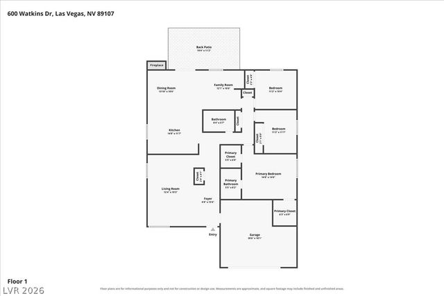 600 Watkins Drive, Las Vegas, NV 89107