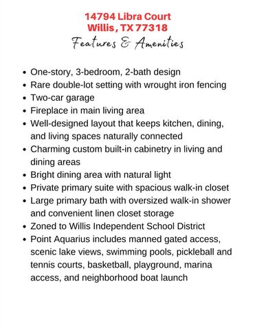 14794 Libra Court, Willis, TX 77318