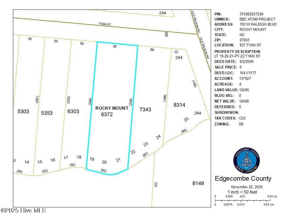 937 Tyan Street, Rocky Mount, NC 27801