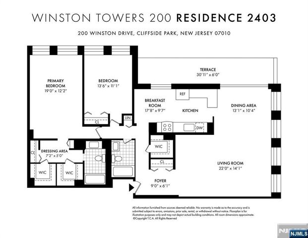 200 Winston Drive 2403, Cliffside Park, NJ 07010