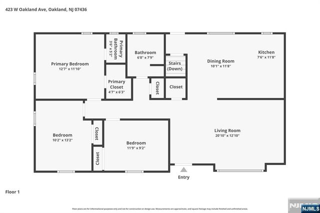 423 W Oakland Avenue, Oakland, NJ 07436