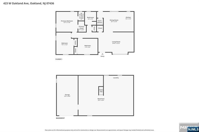 423 W Oakland Avenue, Oakland, NJ 07436