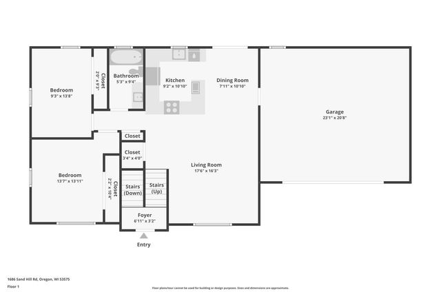 1686 Sand Hill Road, Oregon, WI 53575