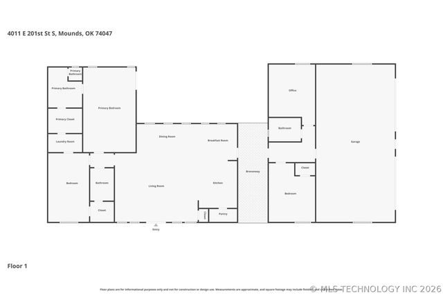 4011 E 201st Street S, Mounds, OK 74047