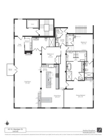 401 N Aberdeen Street 4S, Chicago, IL 60642