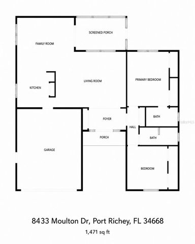 8433 MOULTON DRIVE, Port Richey, FL 34668