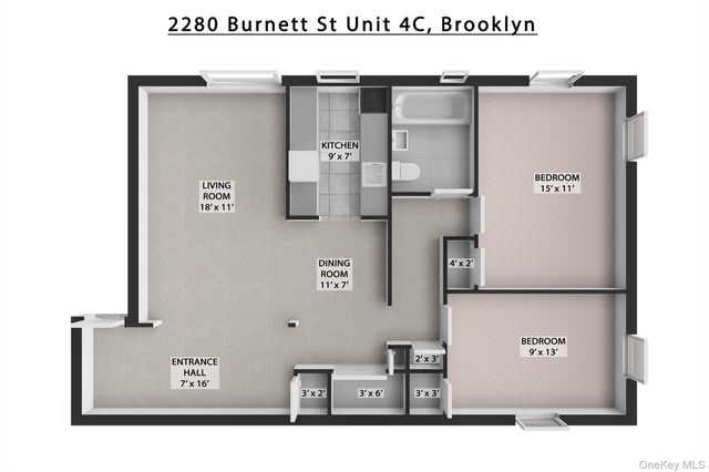 2280 Burnett Street 3C, Brooklyn, NY 11229