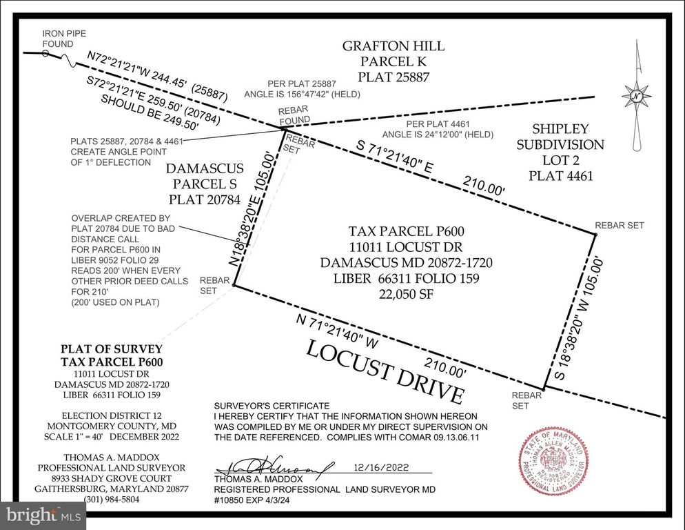 Image 1 of property listing at 11027 LOCUST DR, Damascus, MD 20872