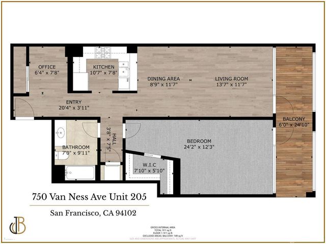 750 Van Ness Avenue 205, San Francisco, CA 94102
