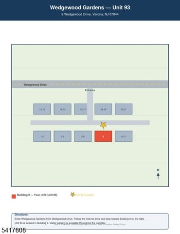 9 Wedgewood Drive, Unit 93 93, Verona Twp., NJ 07044