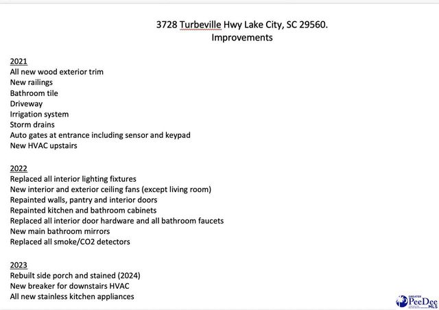 3728 Turbeville Hwy, Lake City, SC 29560