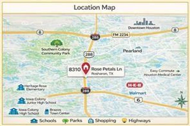 8310 Rose Petals Lane, Rosharon, TX 77583
