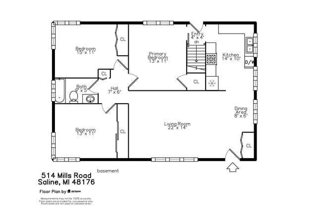 514 Mills Road, Saline City, MI 48176