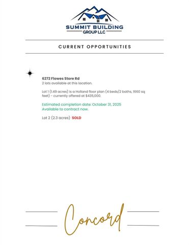 6300 Flowes Store Road, Concord, NC 28025