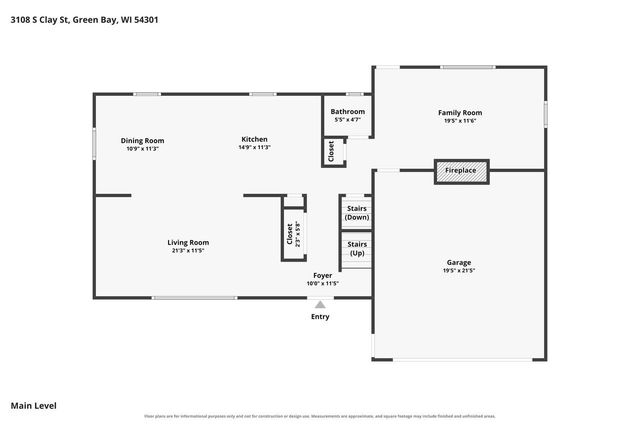 3108 S CLAY STREET, Green Bay, WI 54301